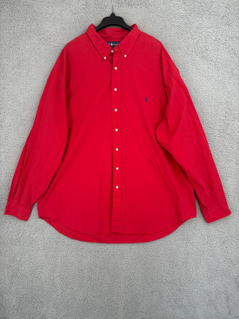 Ralph Lauren classic fit men’s 4XLT long sleeve button down shirt Bright Red